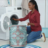 Turquoise Khotso Mojalefa Poone Laundry Basket Basotho Khotso Blanket Inspired