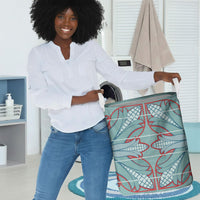 Turquoise Khotso Mojalefa Poone Laundry Basket Basotho Khotso Blanket Inspired