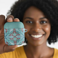 Turquoise Khotso Mojalefa Poone AirPods Case Basotho Khotso Blanket Inspired