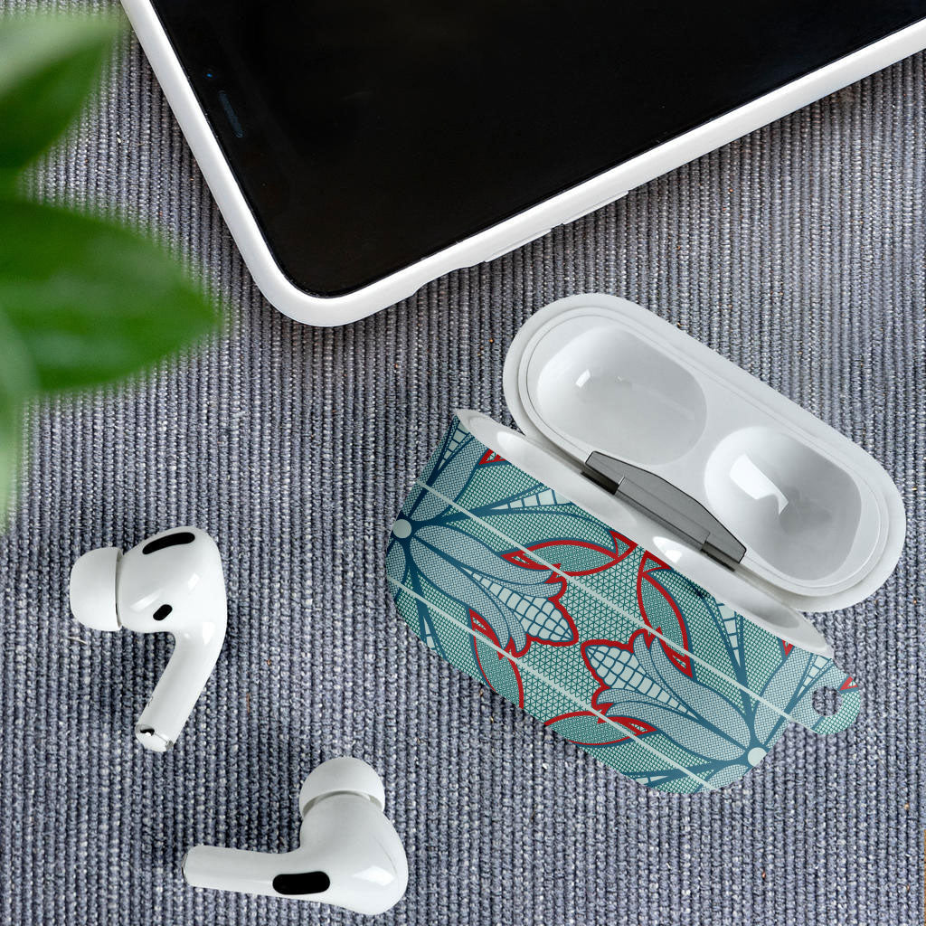 Turquoise Khotso Mojalefa Poone AirPods Case Basotho Khotso Blanket Inspired