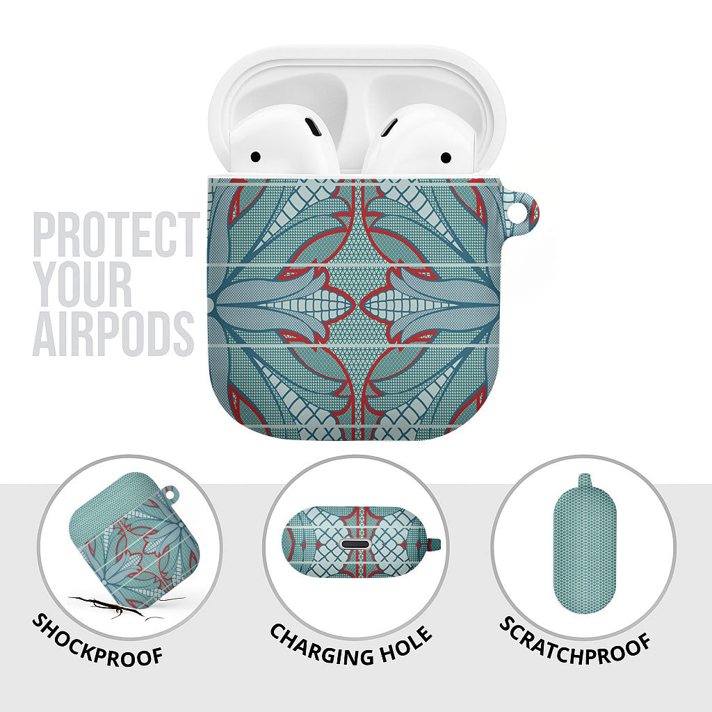 Turquoise Khotso Mojalefa Poone AirPods Case Basotho Khotso Blanket Inspired
