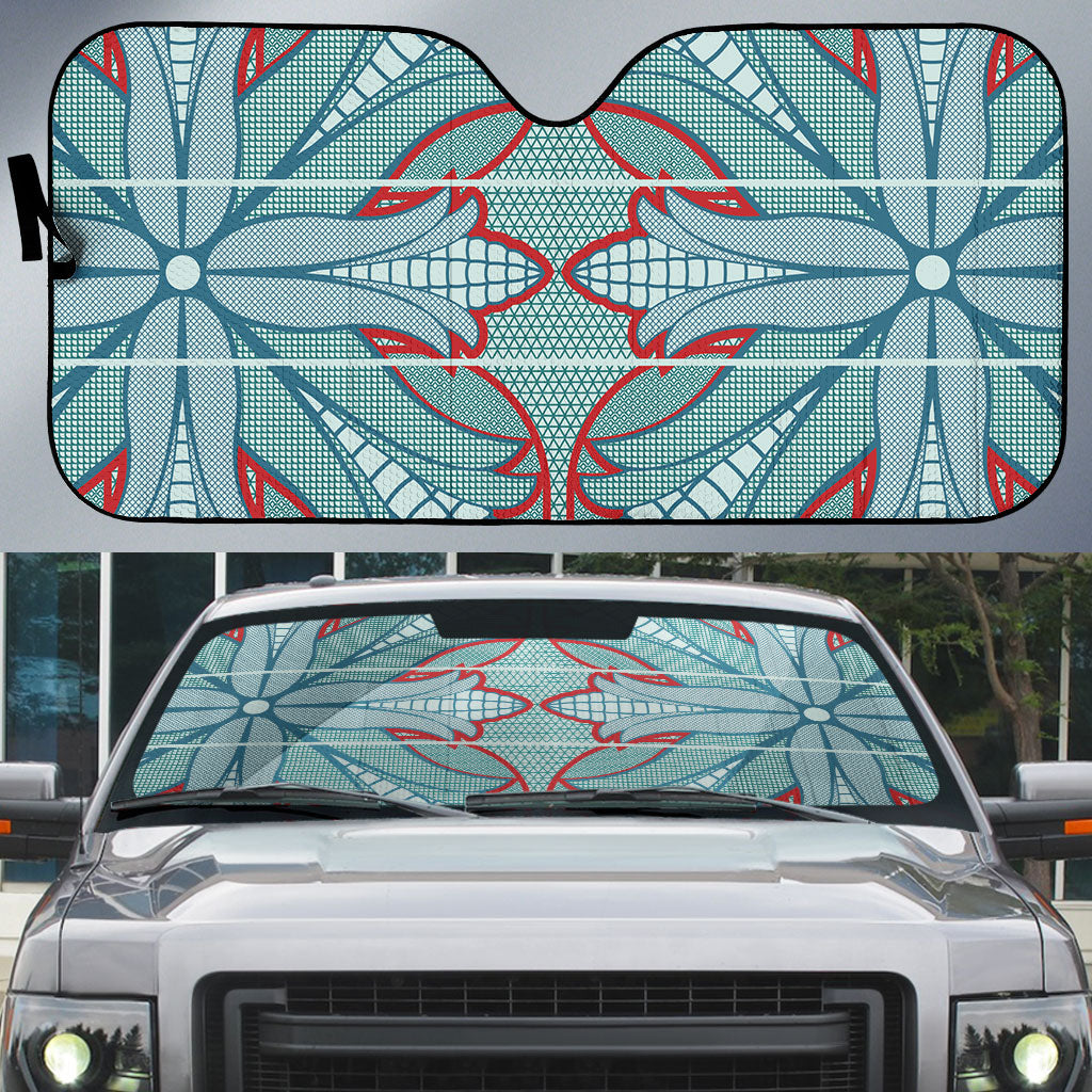 Turquoise Khotso Mojalefa Poone Auto Sun Shade Basotho Khotso Blanket Inspired
