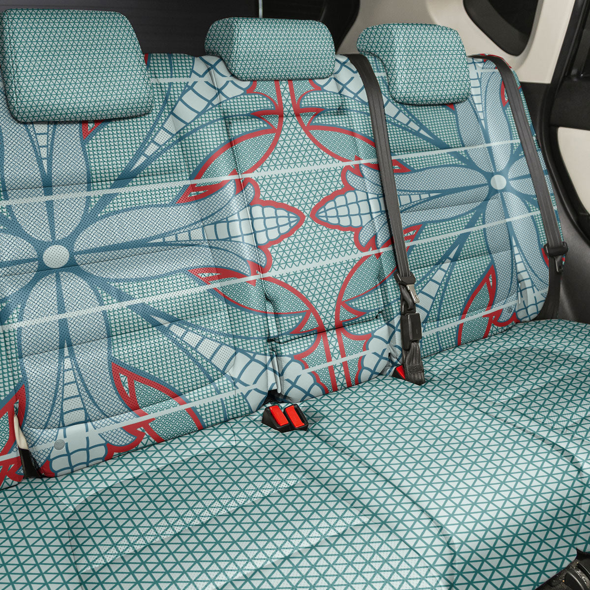 Turquoise Khotso Mojalefa Poone Back Car Seat Cover Basotho Khotso Blanket Inspired