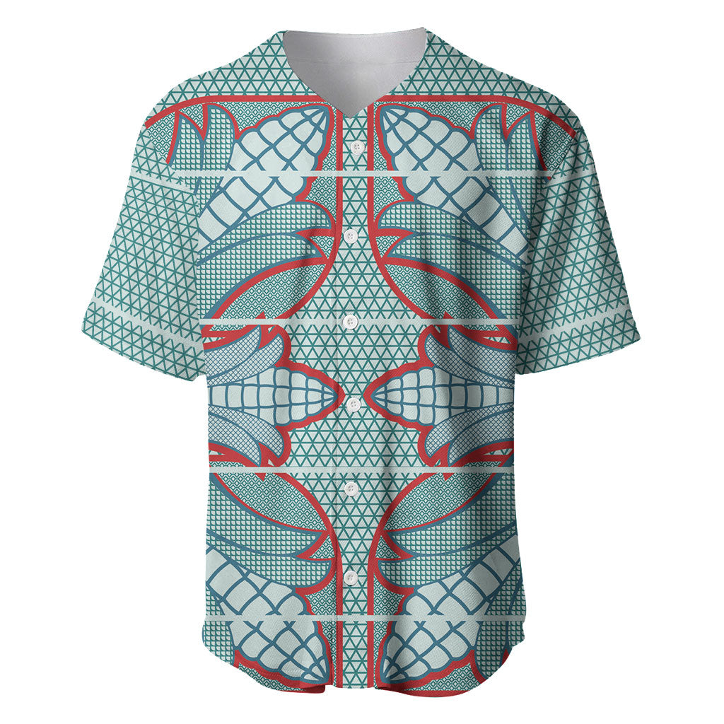Turquoise Khotso Mojalefa Poone Baseball Jersey Basotho Khotso Blanket Inspired