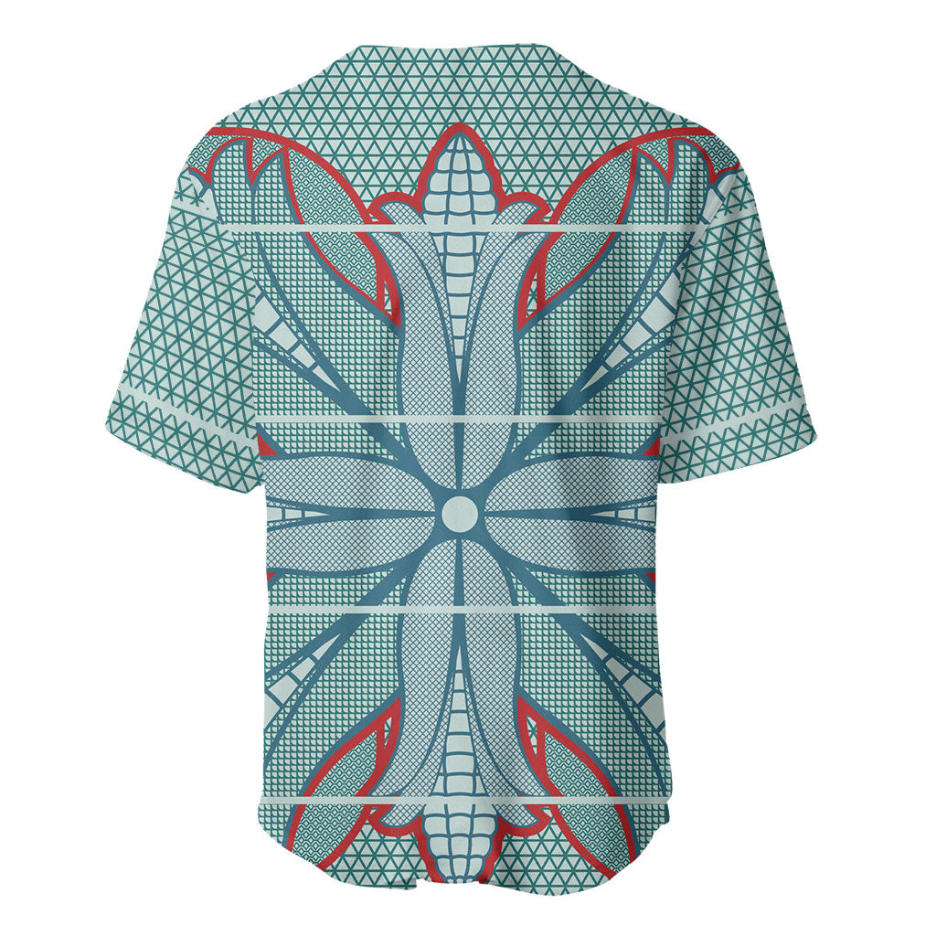 Turquoise Khotso Mojalefa Poone Baseball Jersey Basotho Khotso Blanket Inspired