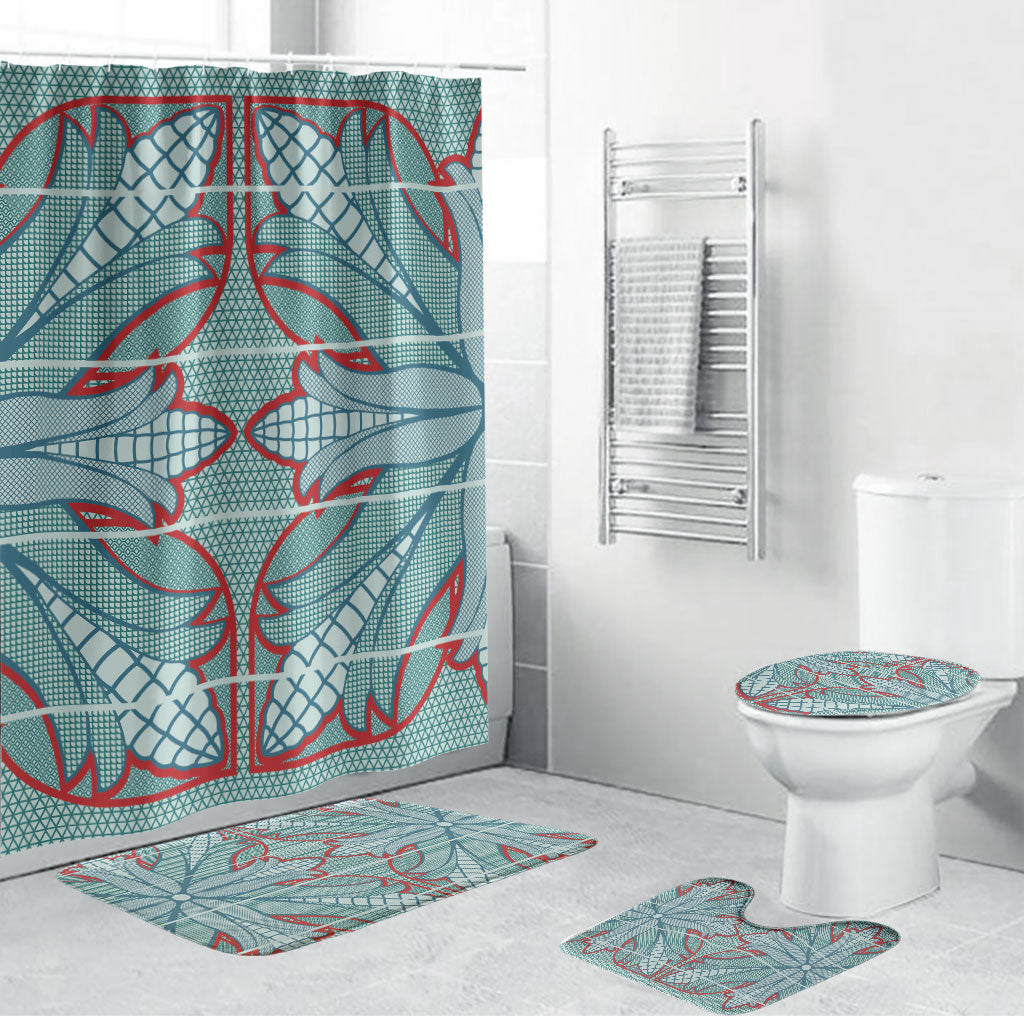 Turquoise Khotso Mojalefa Poone Bathroom Set Basotho Khotso Blanket Inspired