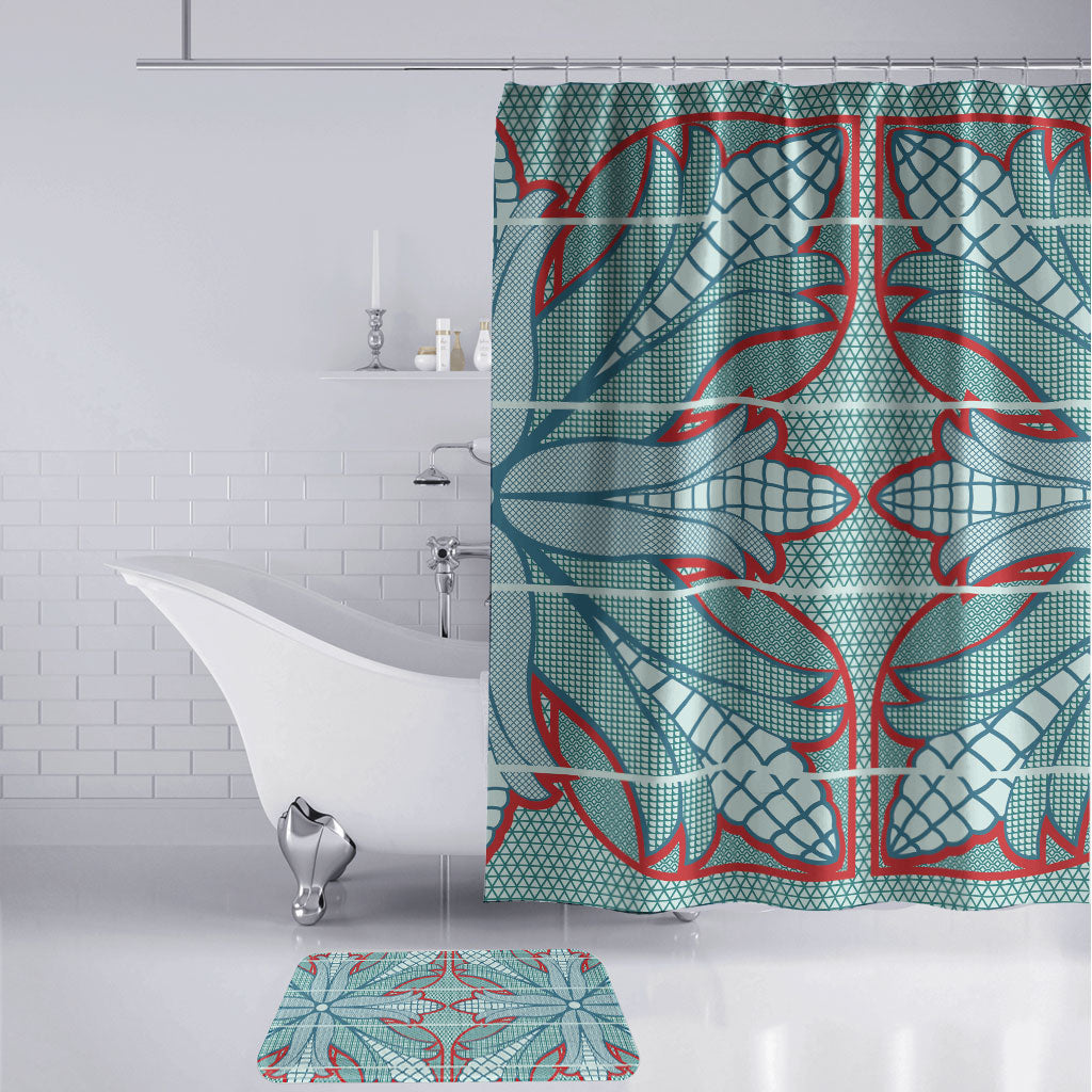 Turquoise Khotso Mojalefa Poone Bathroom Set Basotho Khotso Blanket Inspired