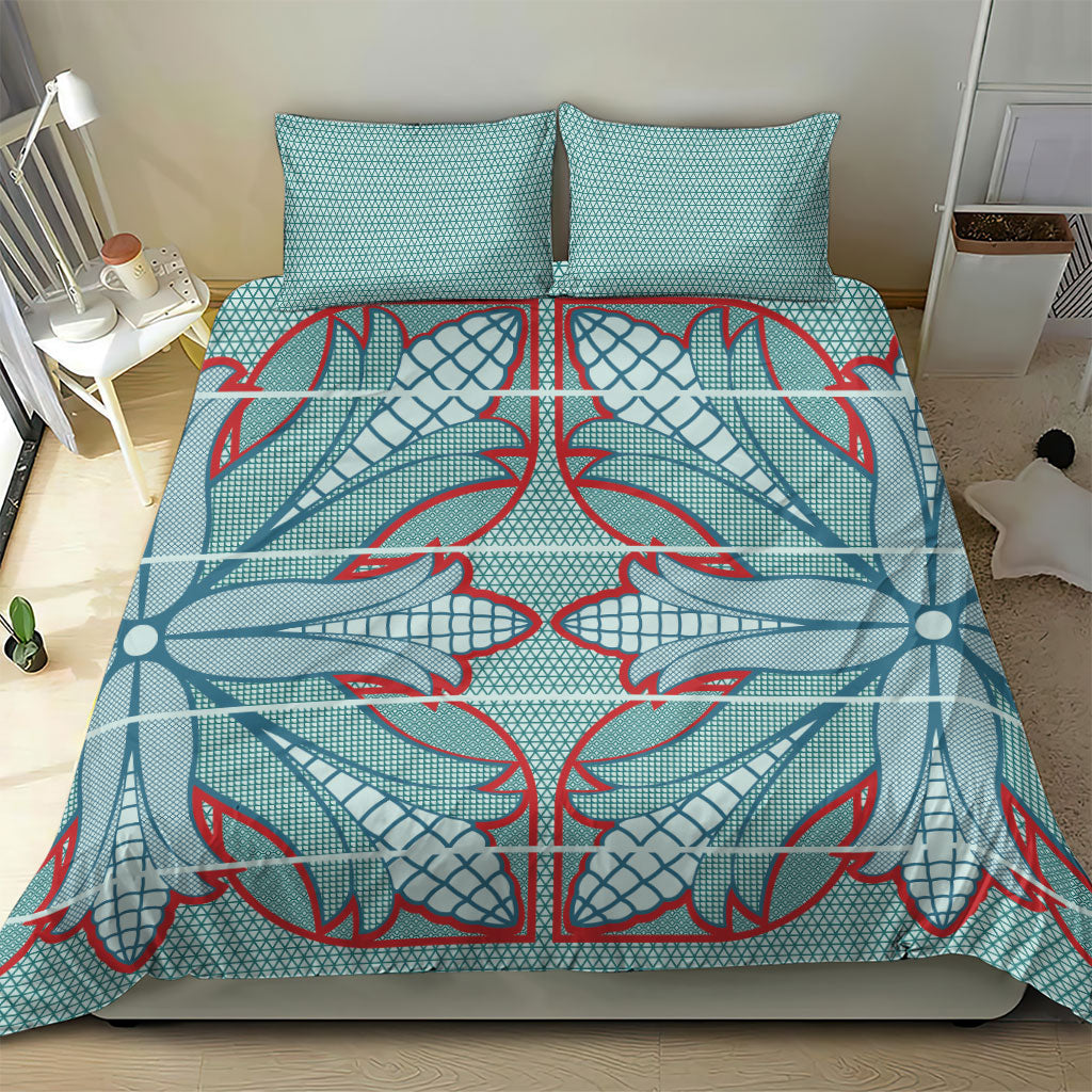 Turquoise Khotso Mojalefa Poone Bedding Set Basotho Khotso Blanket Inspired