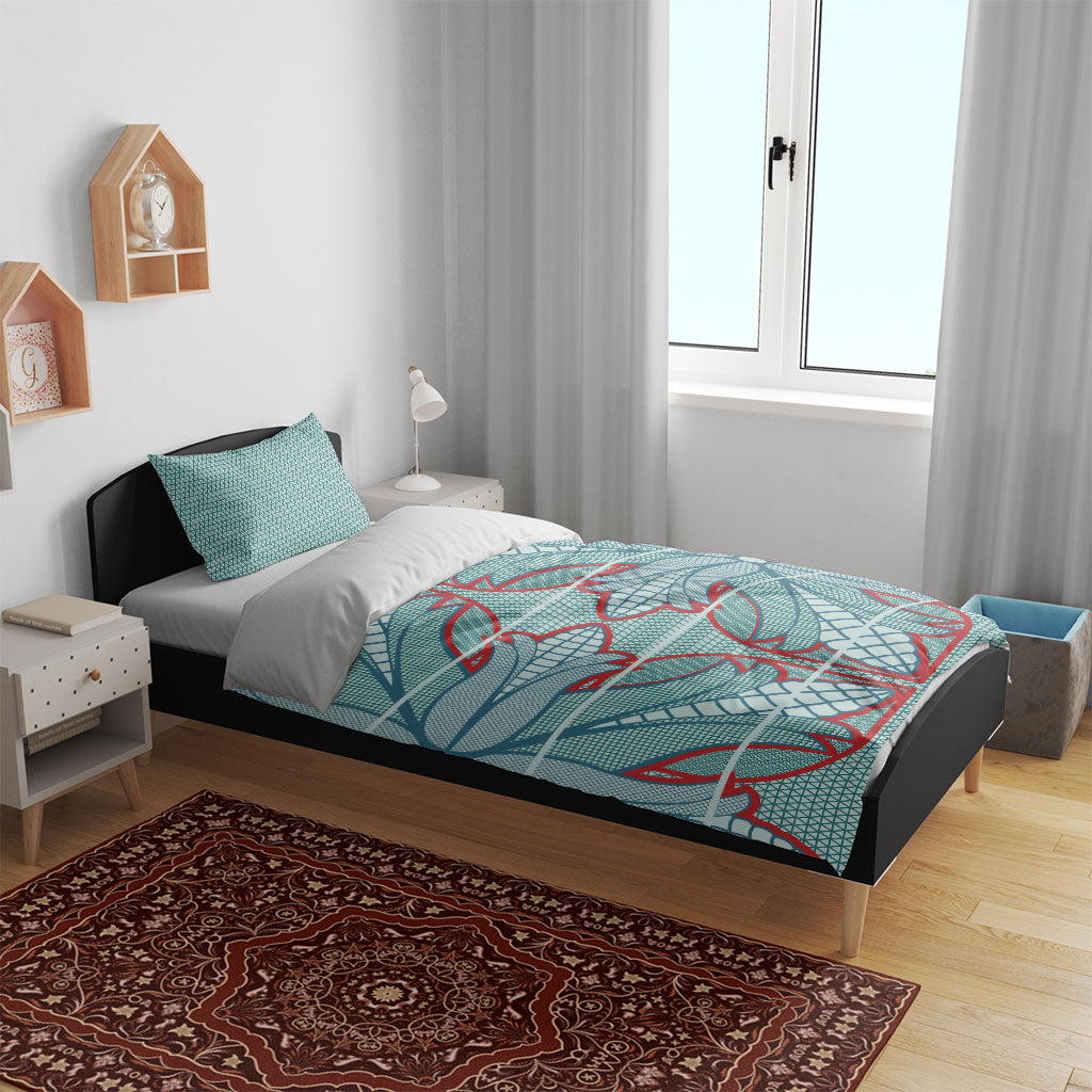 Turquoise Khotso Mojalefa Poone Bedding Set Basotho Khotso Blanket Inspired