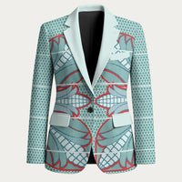 Turquoise Khotso Mojalefa Poone Blazer Basotho Khotso Blanket Inspired