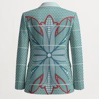 Turquoise Khotso Mojalefa Poone Blazer Basotho Khotso Blanket Inspired