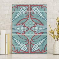 Turquoise Khotso Mojalefa Poone Canvas Wall Art Basotho Khotso Blanket Inspired