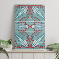 Turquoise Khotso Mojalefa Poone Canvas Wall Art Basotho Khotso Blanket Inspired