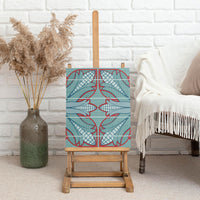 Turquoise Khotso Mojalefa Poone Canvas Wall Art Basotho Khotso Blanket Inspired