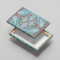 Turquoise Khotso Mojalefa Poone Canvas Wall Art Basotho Khotso Blanket Inspired
