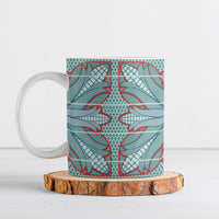 Turquoise Khotso Mojalefa Poone Ceramic Mug Basotho Khotso Blanket Inspired