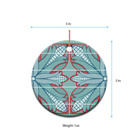 Turquoise Khotso Mojalefa Poone Ceramic Ornament Basotho Khotso Blanket Inspired