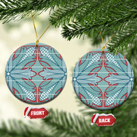 Turquoise Khotso Mojalefa Poone Ceramic Ornament Basotho Khotso Blanket Inspired