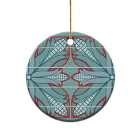 Turquoise Khotso Mojalefa Poone Ceramic Ornament Basotho Khotso Blanket Inspired