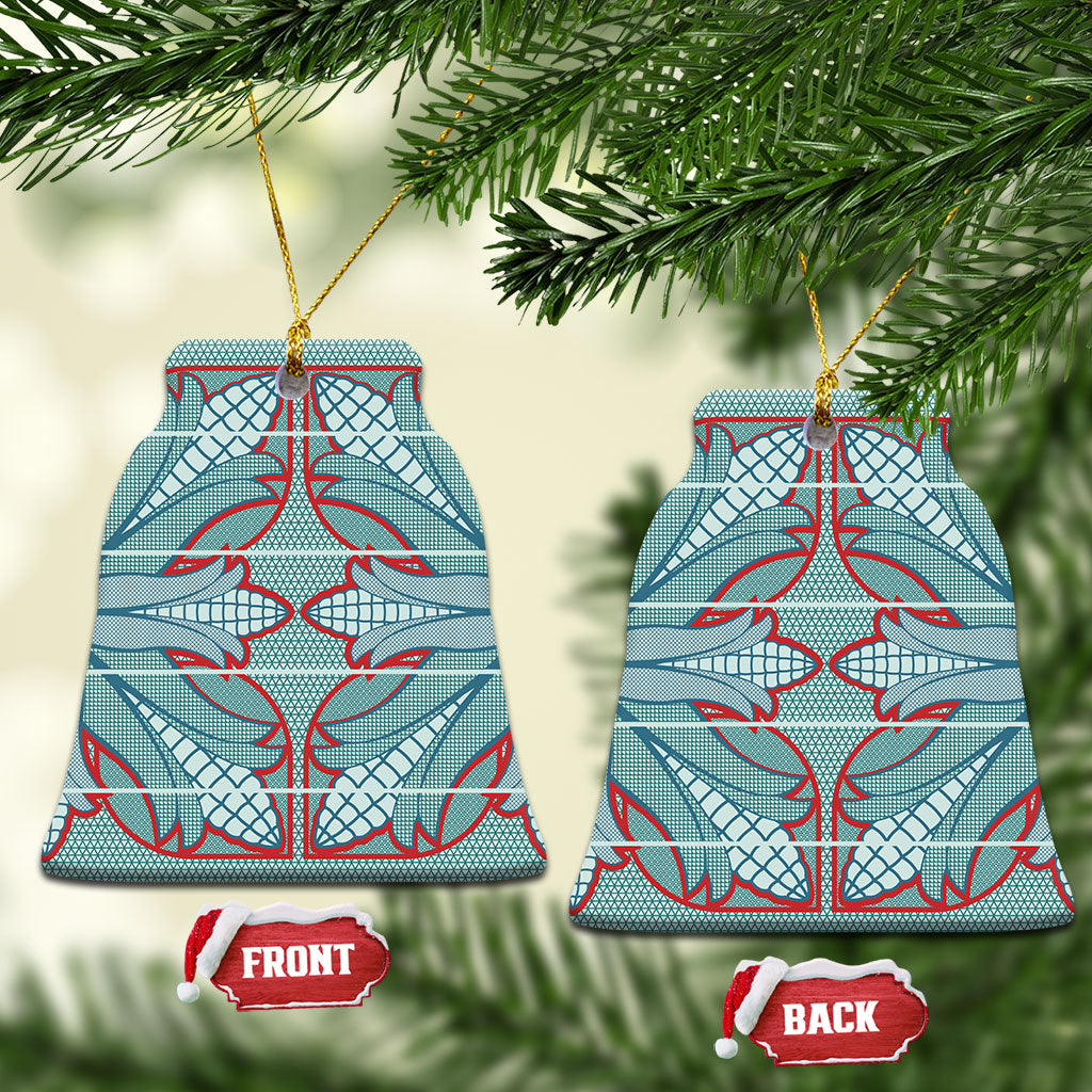 Turquoise Khotso Mojalefa Poone Ceramic Ornament Basotho Khotso Blanket Inspired