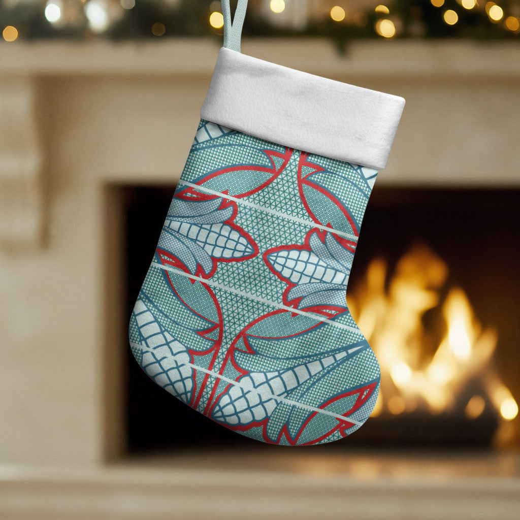 Turquoise Khotso Mojalefa Poone Christmas Stocking Basotho Khotso Blanket Inspired