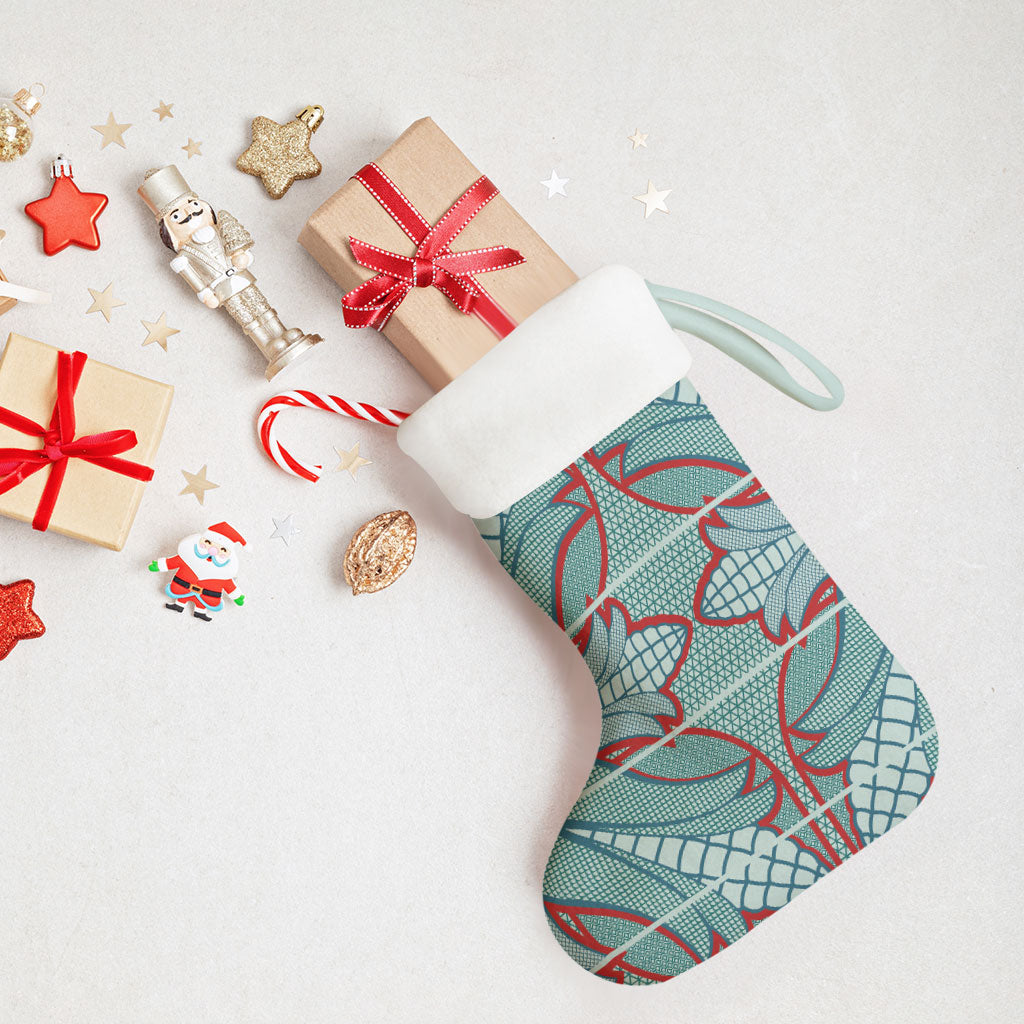 Turquoise Khotso Mojalefa Poone Christmas Stocking Basotho Khotso Blanket Inspired