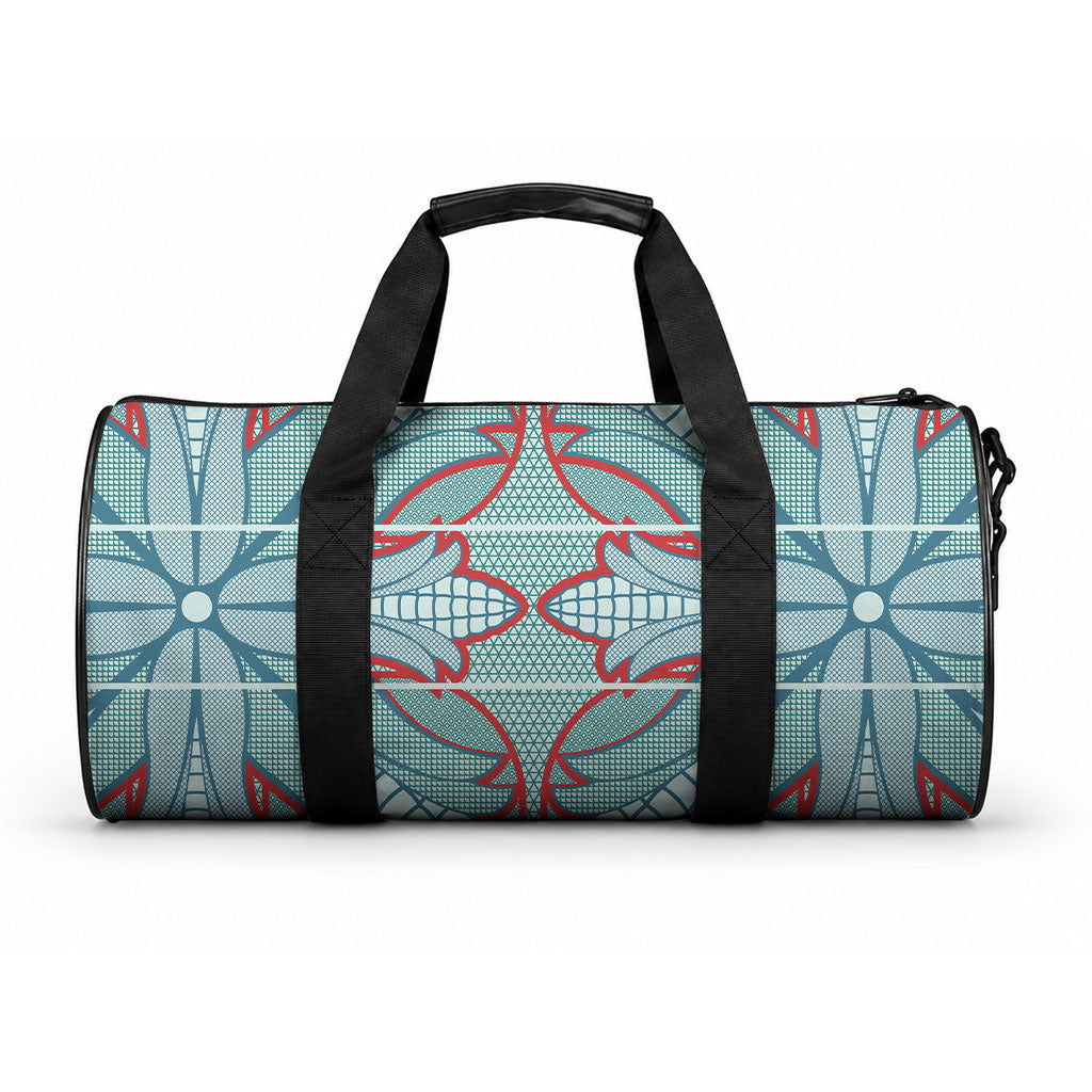 Turquoise Khotso Mojalefa Poone Duffle Bag Basotho Khotso Blanket Inspired