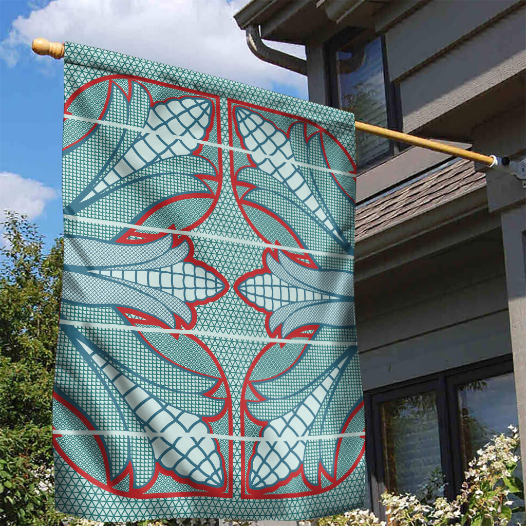 Turquoise Khotso Mojalefa Poone Garden Flag Basotho Khotso Blanket Inspired