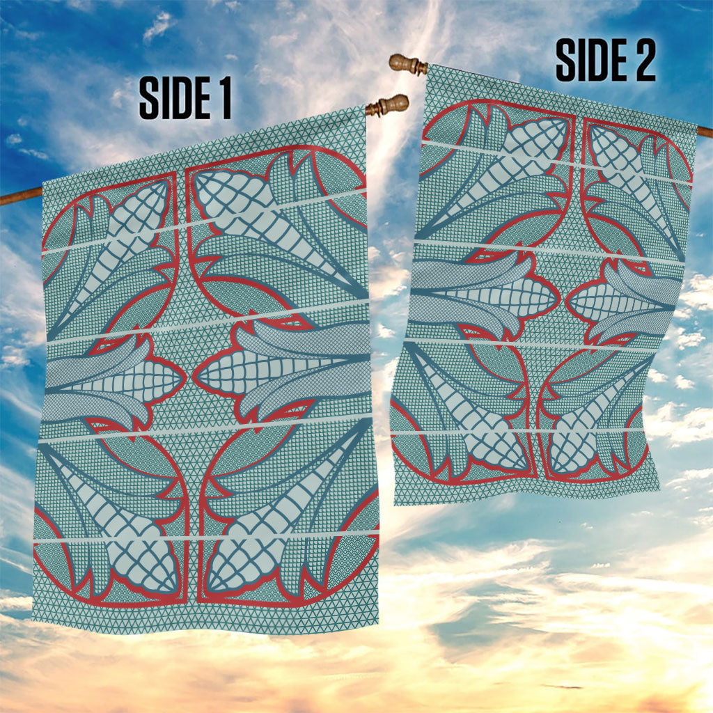 Turquoise Khotso Mojalefa Poone Garden Flag Basotho Khotso Blanket Inspired