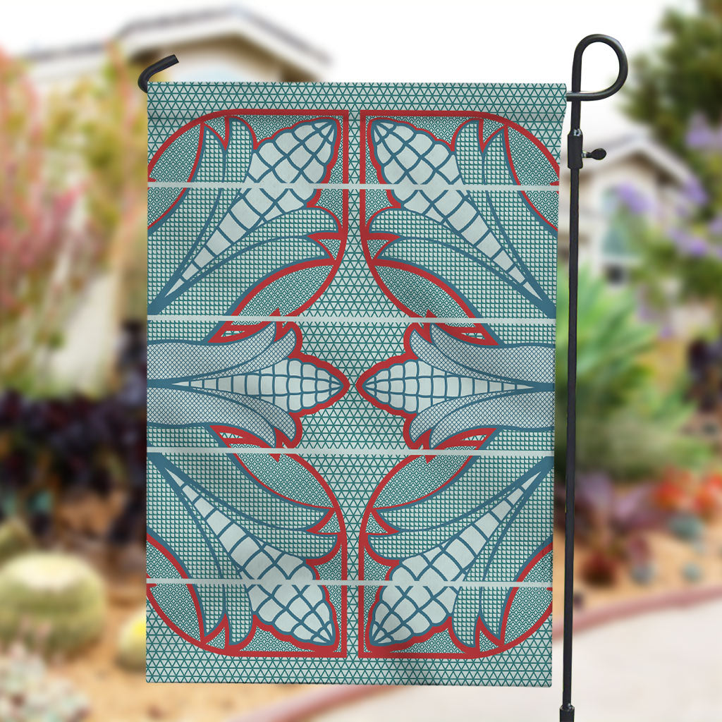 Turquoise Khotso Mojalefa Poone Garden Flag Basotho Khotso Blanket Inspired