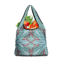 Turquoise Khotso Mojalefa Poone Grocery Bag Basotho Khotso Blanket Inspired