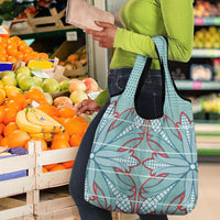 Turquoise Khotso Mojalefa Poone Grocery Bag Basotho Khotso Blanket Inspired