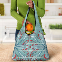 Turquoise Khotso Mojalefa Poone Grocery Bag Basotho Khotso Blanket Inspired