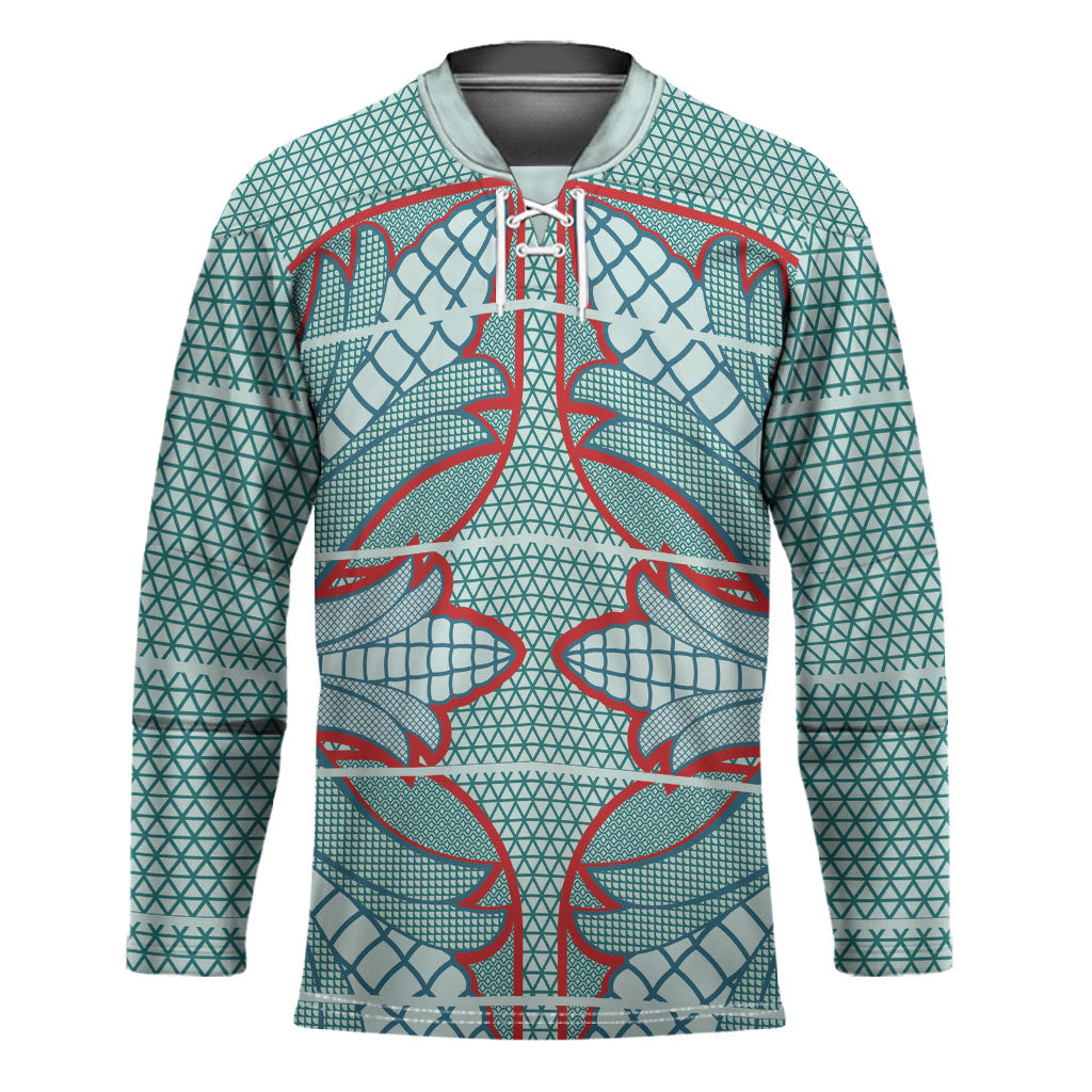 Turquoise Khotso Mojalefa Poone Hockey Jersey Basotho Khotso Blanket Inspired