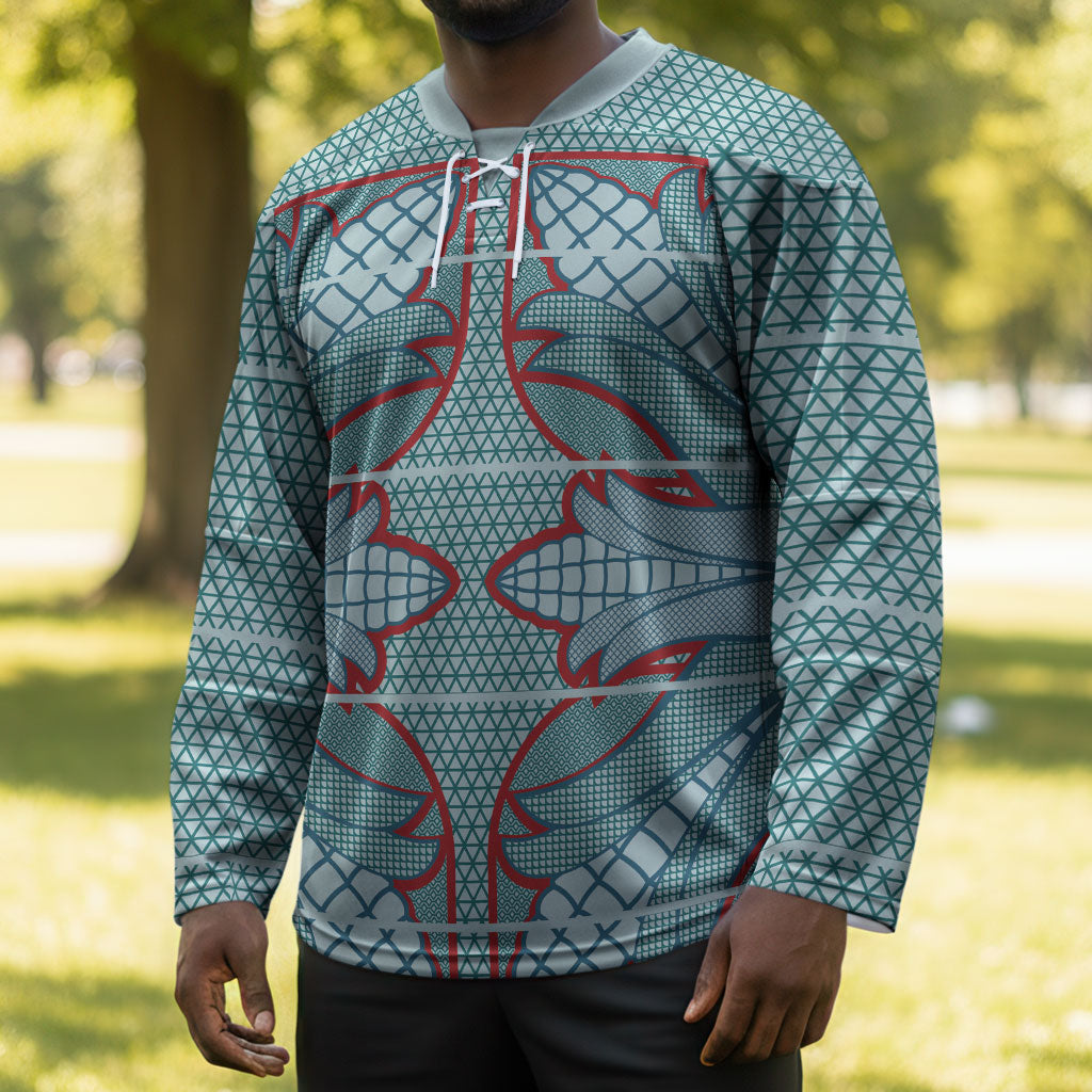Turquoise Khotso Mojalefa Poone Hockey Jersey Basotho Khotso Blanket Inspired