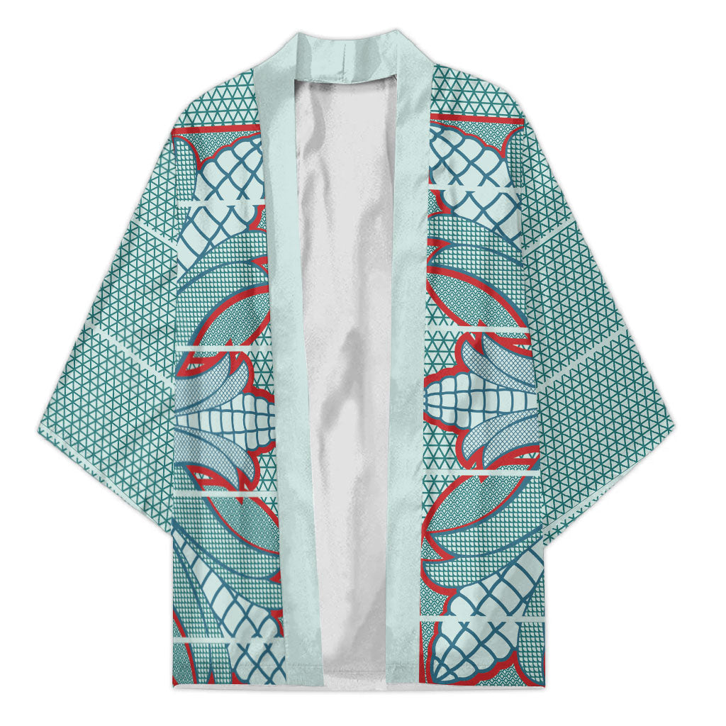 Turquoise Khotso Mojalefa Poone Kimono Basotho Khotso Blanket Inspired