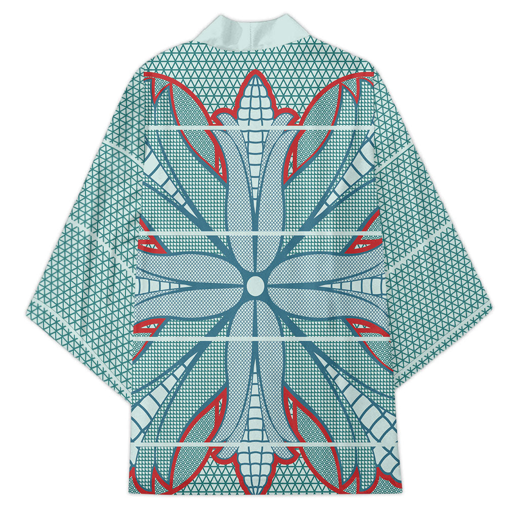 Turquoise Khotso Mojalefa Poone Kimono Basotho Khotso Blanket Inspired