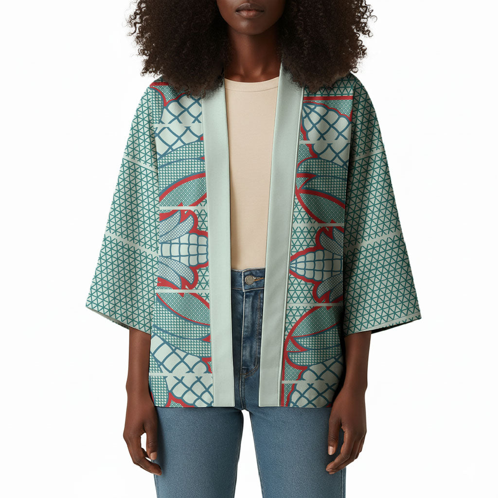 Turquoise Khotso Mojalefa Poone Kimono Basotho Khotso Blanket Inspired