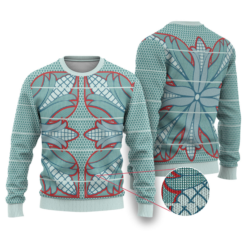 Turquoise Khotso Mojalefa Poone Ugly Christmas Sweater Basotho Khotso Blanket Inspired