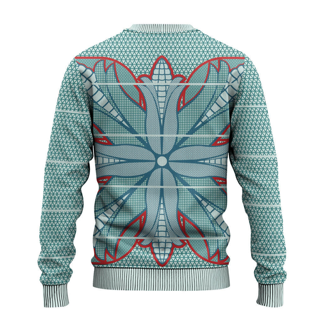 Turquoise Khotso Mojalefa Poone Ugly Christmas Sweater Basotho Khotso Blanket Inspired