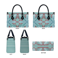 Turquoise Khotso Mojalefa Poone Leather Bag Basotho Khotso Blanket Inspired