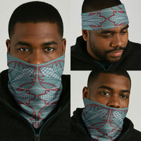 Turquoise Khotso Mojalefa Poone Neck Gaiter Basotho Khotso Blanket Inspired