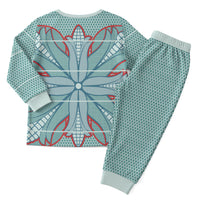 Turquoise Khotso Mojalefa Poone Christmas Pajama Set Basotho Khotso Blanket Inspired