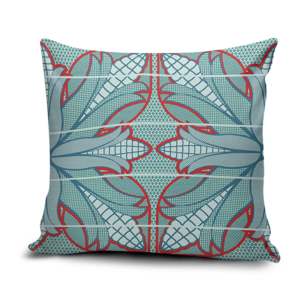 Turquoise Khotso Mojalefa Poone Pillow Cover Basotho Khotso Blanket Inspired