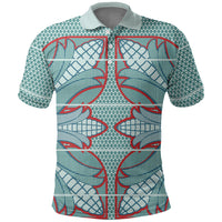 Turquoise Khotso Mojalefa Poone Polo Shirt Basotho Khotso Blanket Inspired