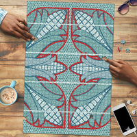 Turquoise Khotso Mojalefa Poone Puzzle Basotho Khotso Blanket Inspired