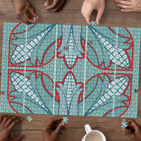 Turquoise Khotso Mojalefa Poone Puzzle Basotho Khotso Blanket Inspired