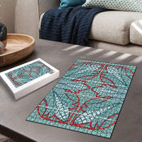 Turquoise Khotso Mojalefa Poone Puzzle Basotho Khotso Blanket Inspired