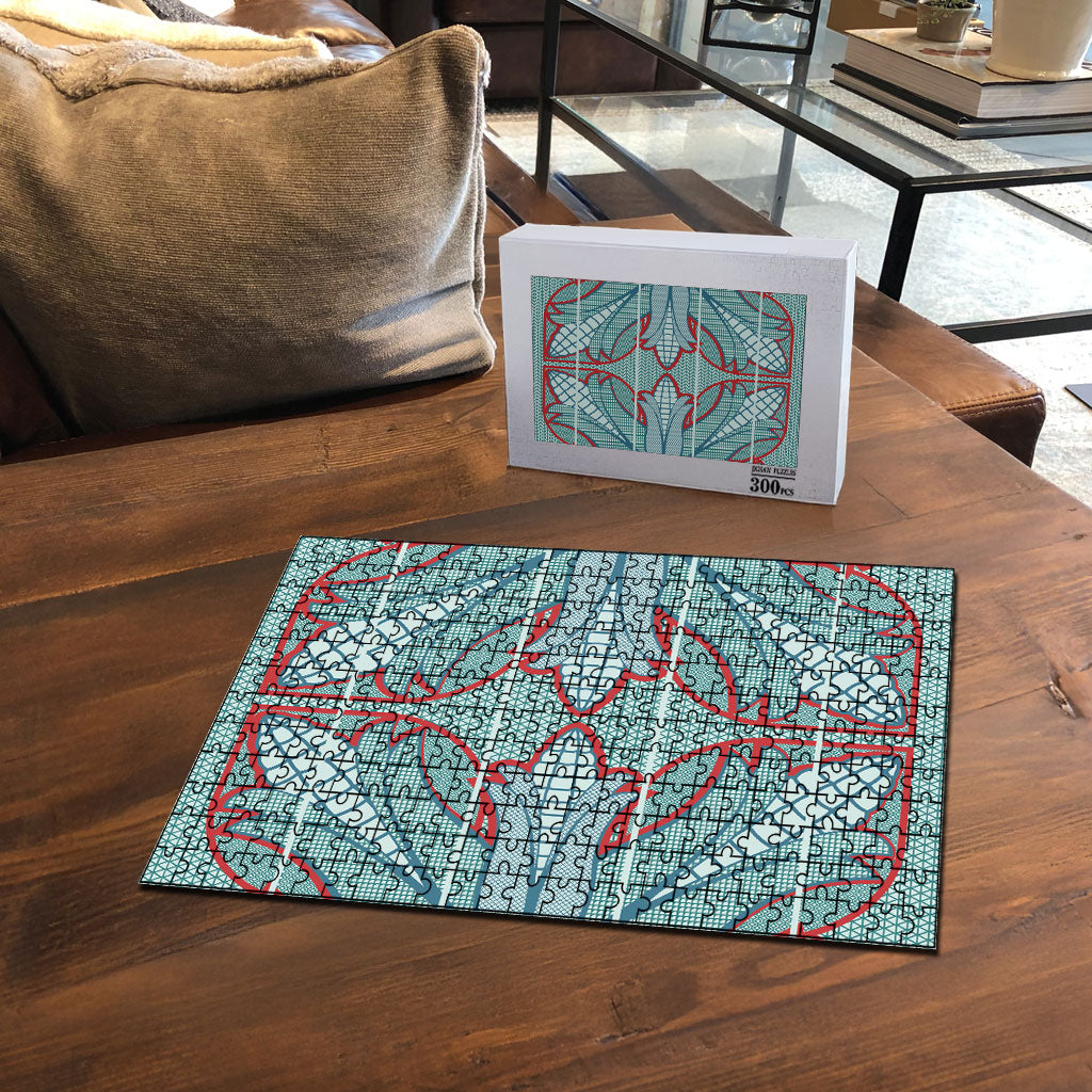 Turquoise Khotso Mojalefa Poone Puzzle Basotho Khotso Blanket Inspired