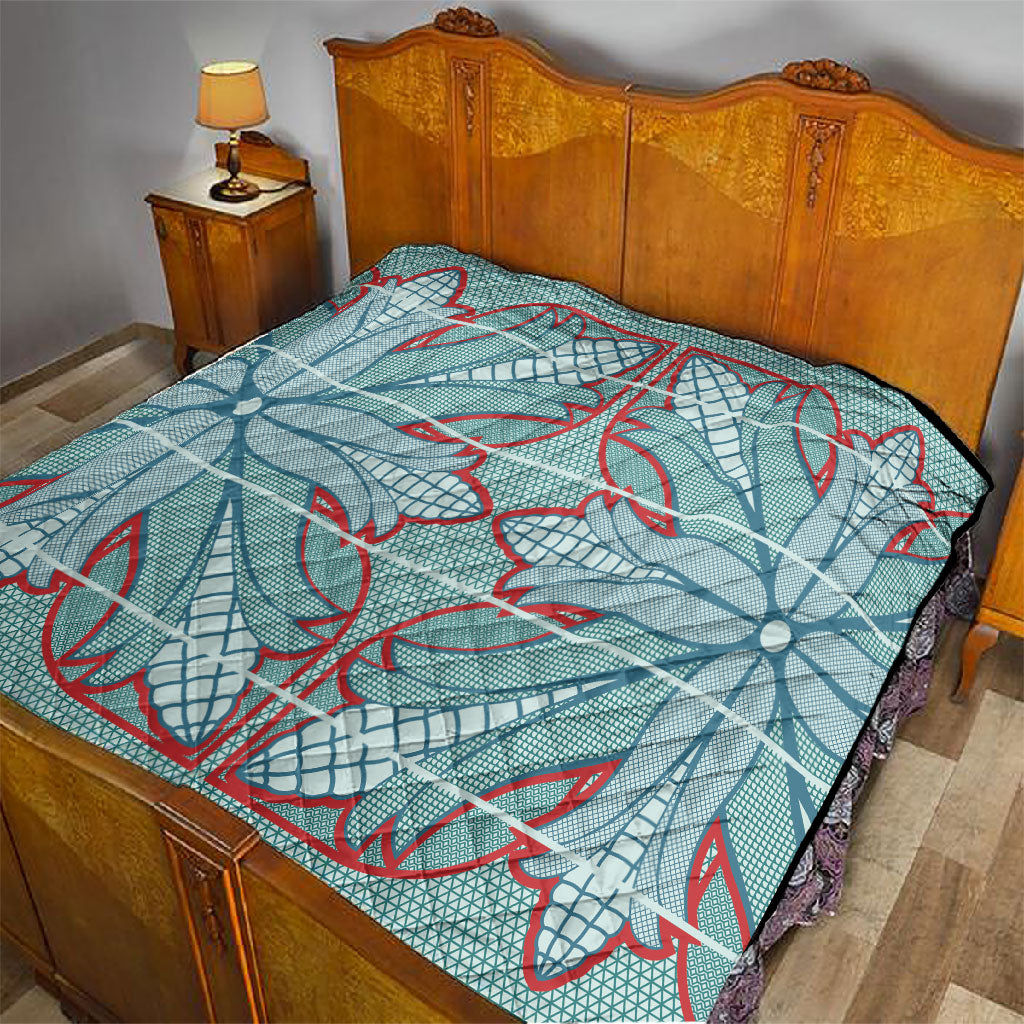 Turquoise Khotso Mojalefa Poone Quilt Basotho Khotso Blanket Inspired